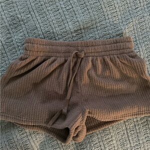[M] Women's Brown Knit Athletic Shorts